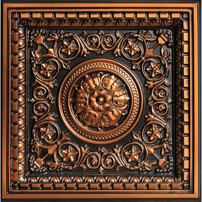 Rhine Valley 2 Ft. X 2 Ft. Coffered Drop-In PVC Ceiling Tile