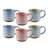 Brushed Reactive Clay Coffee Mug