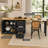 MDF Extendable Storage Sideboard With Pull Out Table For Living Room Kitchen Foyer Study