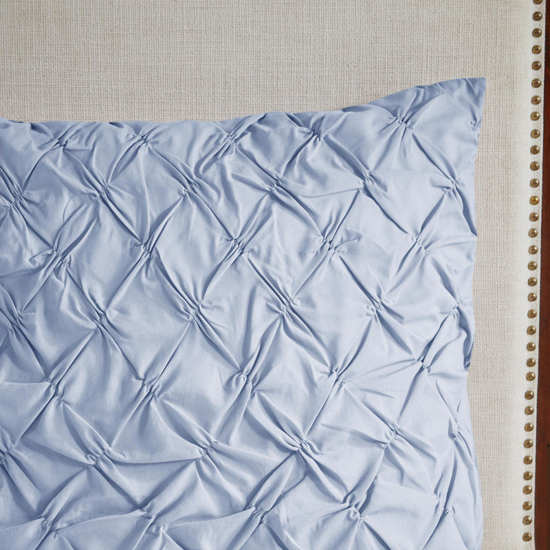 Ensemble d'édredon en coton percale 8 pièces, Bleu, Édredon grand + 7 articles supplémentaires