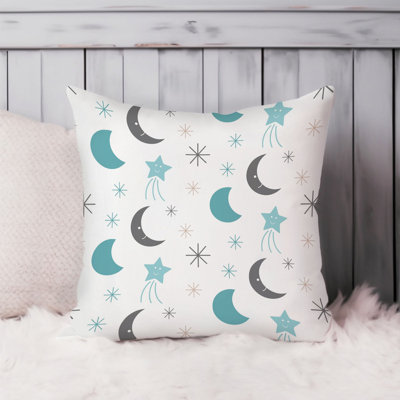 Moon and Stars Pastel Blue Sweat Dreams VII