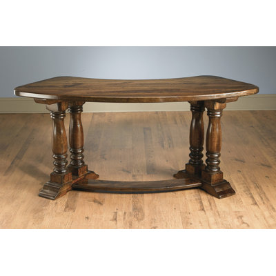 Solid Wood Half-Circle Desk