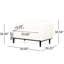 Modern 2, revêtu de pieds en bois de bouleau, blanc, l 49,84 po x P 29,66 po, H 30,82 po-1509942950
