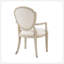 Ensemble de 2 fauteuils de salle à manger revêtus de chêne contemporain en chêne clair