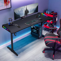 Goplus 29.5-in Black Modern/Contemporary Gaming Desk in the Desks  department at