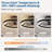 20" Black Modern Led Ceiling Fan Light With Remote & Crystal Design-1137966896