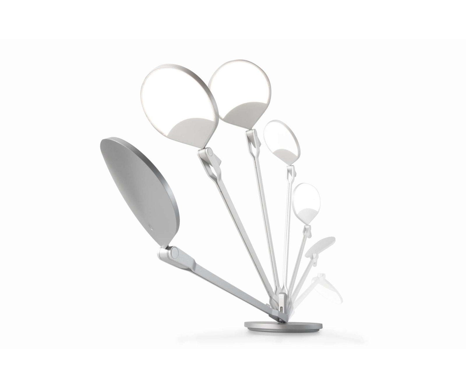 Splitty Metal USB Desk Lamp, Silver