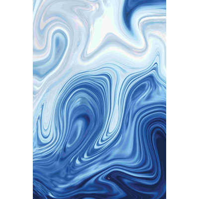 Marbre bleu - impression sur toile tendue