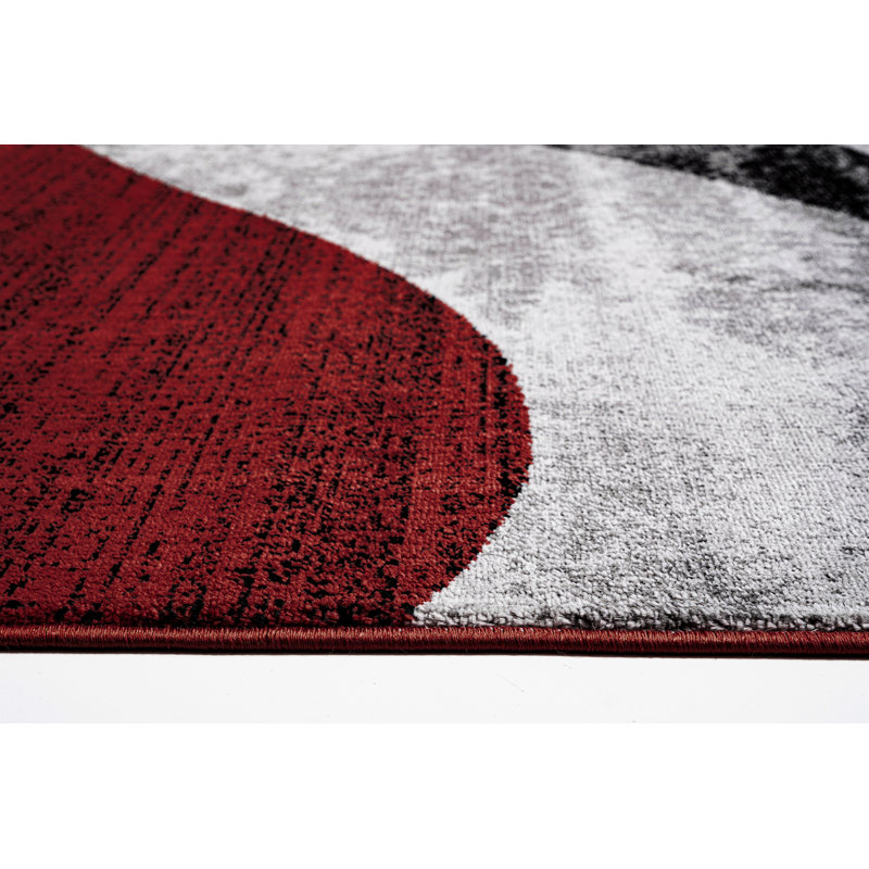 Abstract Area Rug, Terra, Rectangle 200 x 290 cm