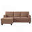 86'' L Shaped Couch with Movable Ottoman-1097641282