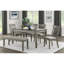 Ensemble de chaises d'appoint en bois brossé à lattes verticales 2 pièces