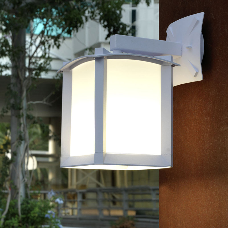 Outdoor Wall Lantern, 33cm H x 21cm W x 26cm D, Urban Grey