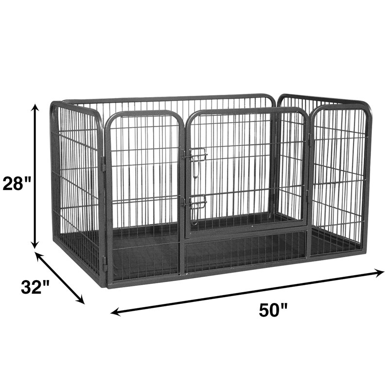 Enclos pour animaux de compagnie Cyrus, H 28 po x l 32 po x L 50 po
