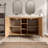 48 Inch Double Sinks Freestanding Bathroom Vanity With White Resin Top