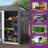 4.6' W X 2.5' D X 6'H Galvanized Steel Storage Shed-91027562