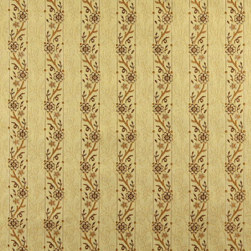 Tissu rayé brodé, Or
