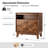 Casio Mid-Century Modern 28‘’W 2-Drawer End Table with Charging Station and Pull-out Tray-2008844907