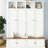 Farmhouse All-in-One Entryway Hall Tree with Cabinets, Bench and Open Cubbies, Large Mudroom Organizer-1187897435