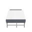Lit pliant de 75 po x 38 po avec tête de lit réglable, lit escamotable en mousse à mémoire de forme de 5 po pour les personnes de grande taille, lit d'invité portable robuste sur roulettes, lit simple simple à assembler