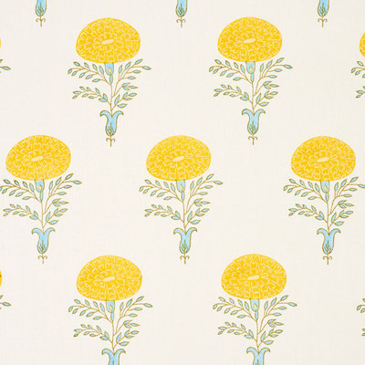 Schumacher x Molly Mahon Marigold Fabric