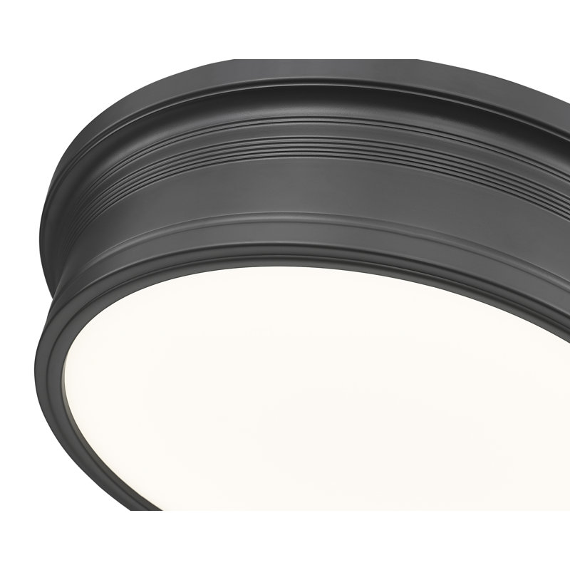 Plafonnier encastré 1 lumière noir mat Bentley, Matte Black