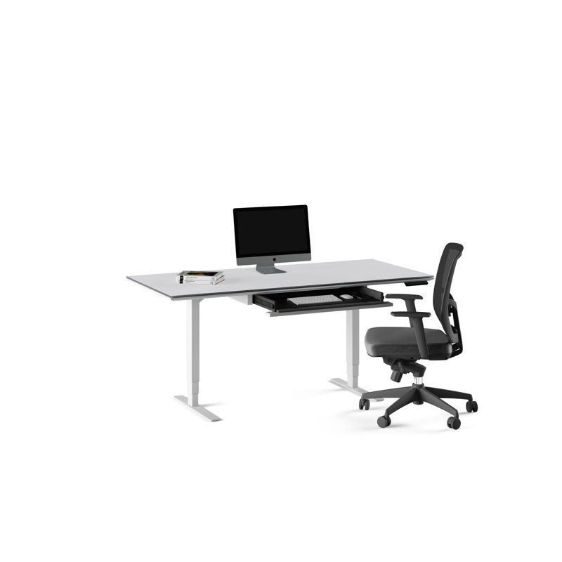 Centro Height Adjustable Computer Desk, 24.75" H x 66" W x 30" D