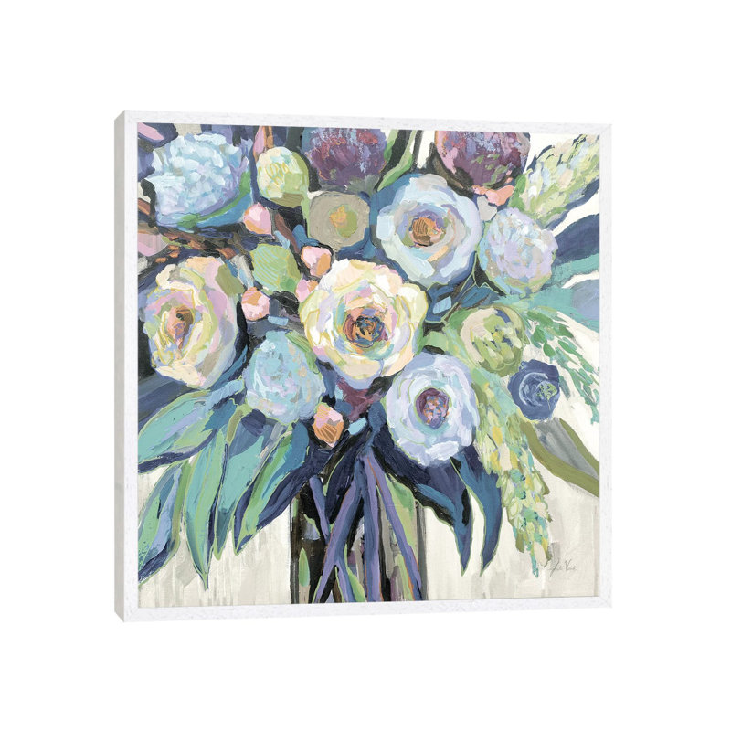 Nighttime Neutral 1 Piece Painting on Canvas, 93.98 cm H x 93.98 cm W, White Framed
