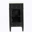 Meuble-lavabo de 16 po de style français avec lavabo en céramique, porte à fermeture douce, tablette réglable et pieds en bois massif pour les espaces compacts.-232754091