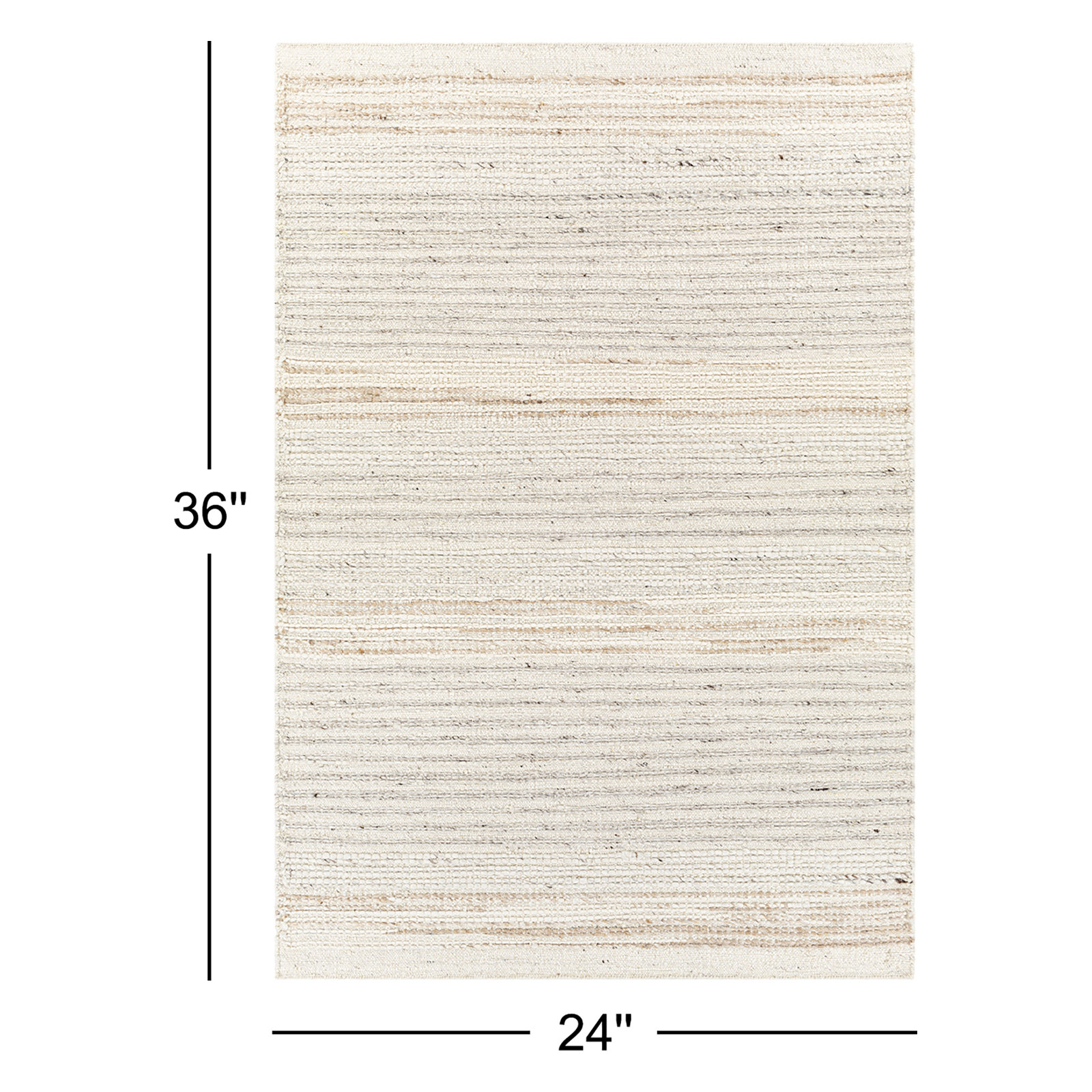 Elisha Hand-Woven Striped Rug, Rectangle 2' x 3'