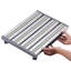 Escalier pour véhicule récréatif, escabeau pliable en alliage d'aluminium à hauteur réglable, escabeau portatif avec large surface antidérapante, pieds en caoutchouc, bandes réfléchissantes et poignée, supporte jusqu'à 1000 lb