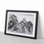 Hut on the Mountain Top by Gong Xian - Framed Print-55579064-55579065