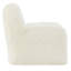 Chaise d'appoint en fausse fourrure blanche Mina-2084365407