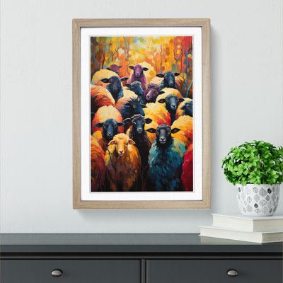 Sheep Expressionism No.3 - Framed Print
