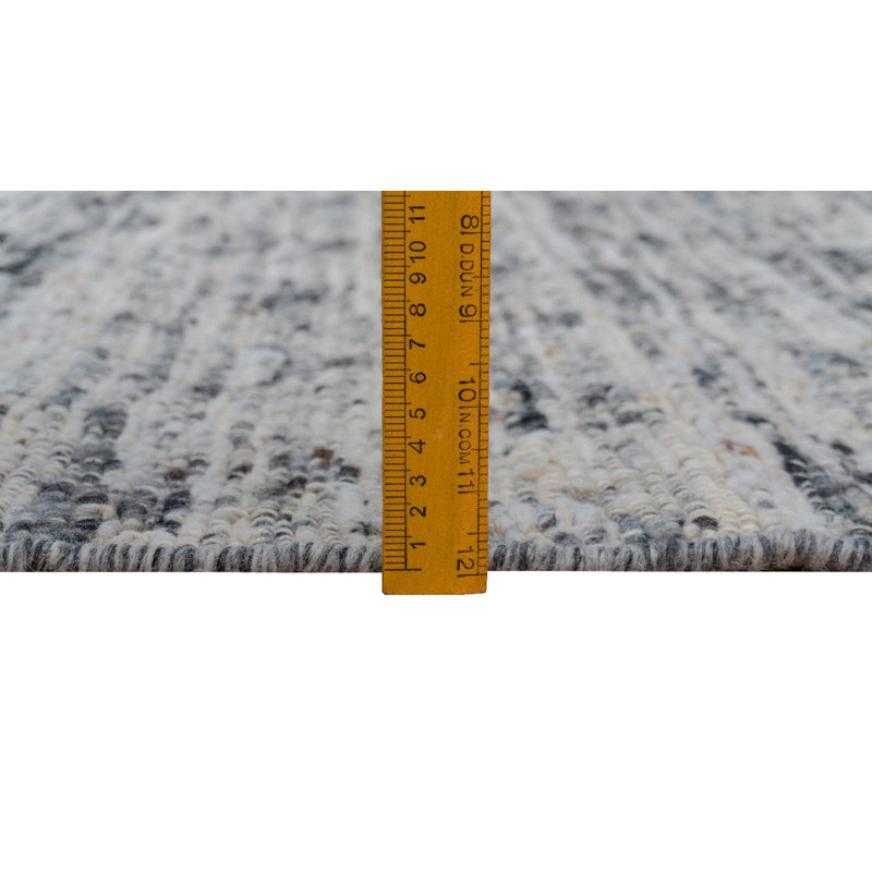 Tapis noué à la main Aspen Landscape - ivoire / noir - 8 pi x 10 pi, 8 pi x 10 pi