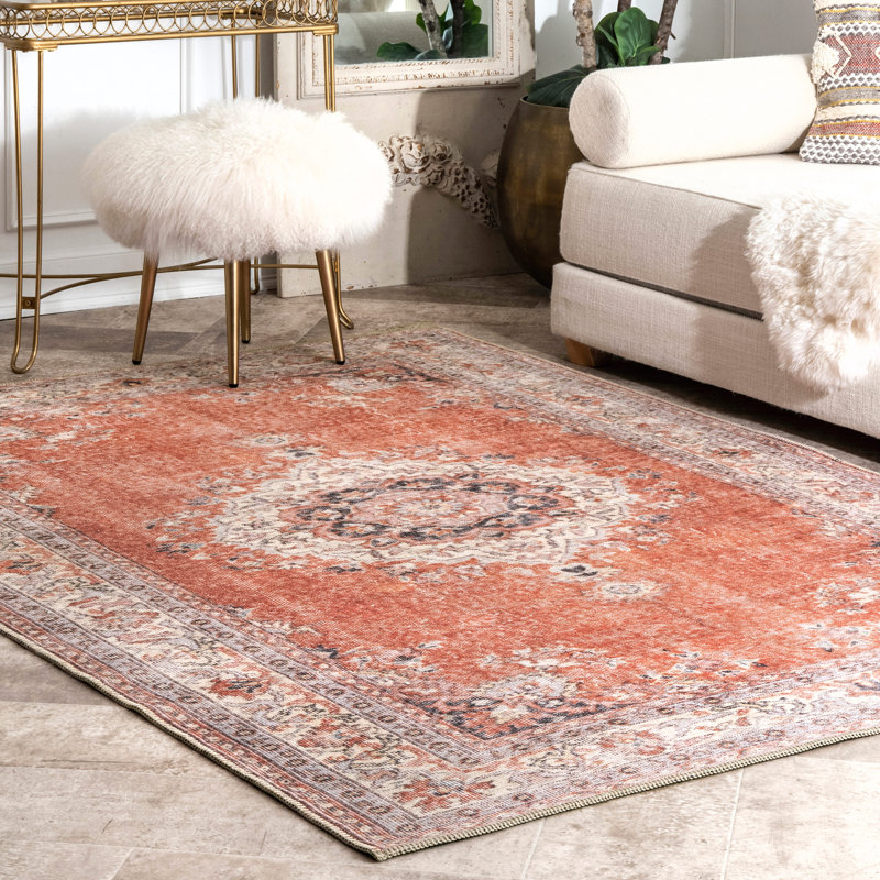 Tapis oriental rouge Vytis, Rectangle 8 pi 4 po x 11 pi 6 po