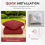Coussins de remplacement pour meubles d'extérieur 24 po x 22 po Carolina-123628614-123628620