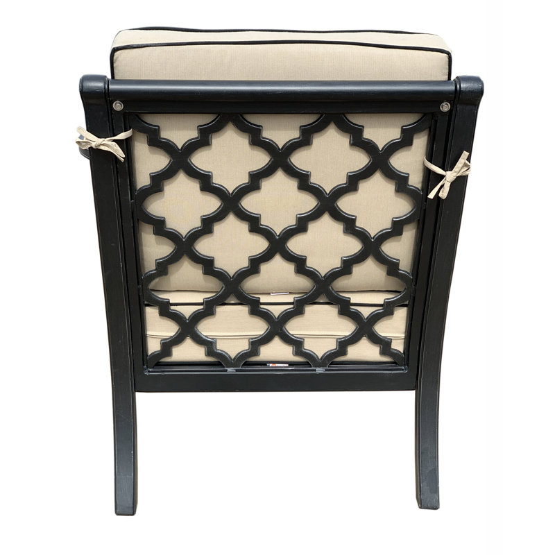 Outdoor Dining Armchair with Sunbrella® Cushions