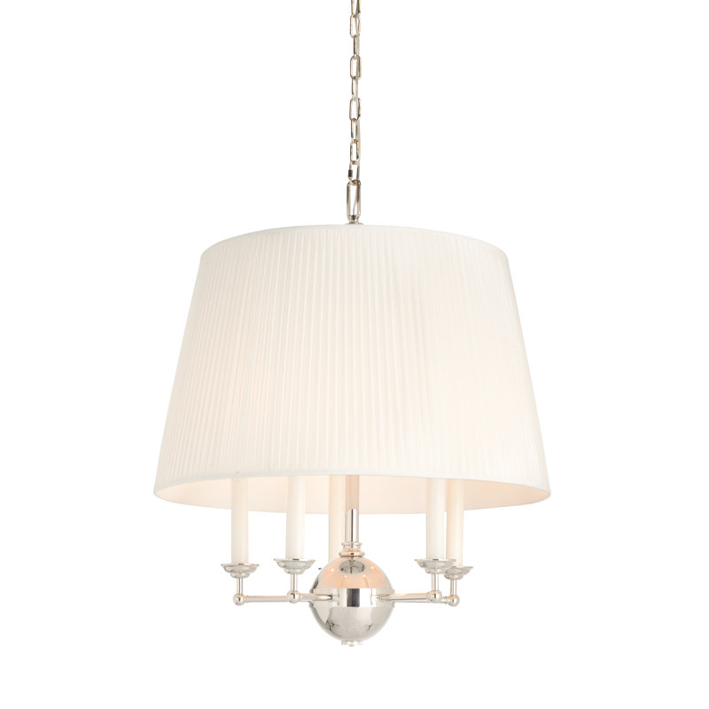 Lustre tambour 5 lumières à abat-jour Jermyn Street