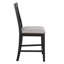 Chaise d'appoint à dossier à lattes gris Ilcho