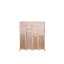Paravent en bois massif l 55,2 po x H 65 po, aspect naturel, charnières en métal pour une manipulation pratique, rehausse la décoration intérieure 4 écrans d'intimité, H 65 po, couleur, simplicité et fonctionnement,