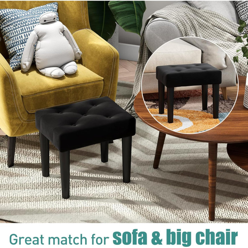 Elissha Solid Wood Accent Stool