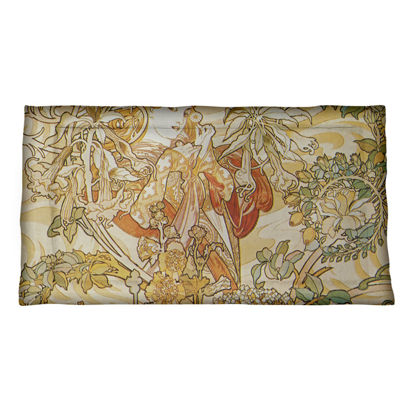 Taie décorative Alphonse Mucha, Grand, Microfibre