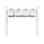 Balmoral Quad Mount Mailbox /w/ Ball Finials & Personalized Door Medallion (4 Mailboxes, Quad Mount Rack, 4 Medallions)-1925278164-1925472246