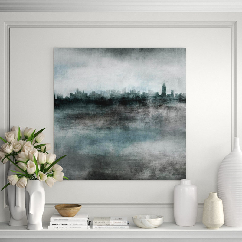 Misty Manhattan Print by Sofia Fox, Plexi, 40" H x 40" W