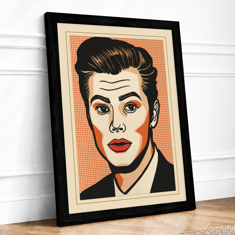 Pop Art Portrait Modern - Print, Black, A3 - 42.0 x 29.7 cm