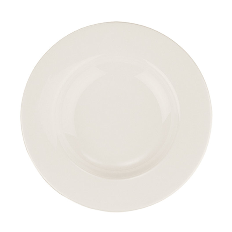 Bol de service européen, Beige, H 1,5 po x l 9 po x P 9 po