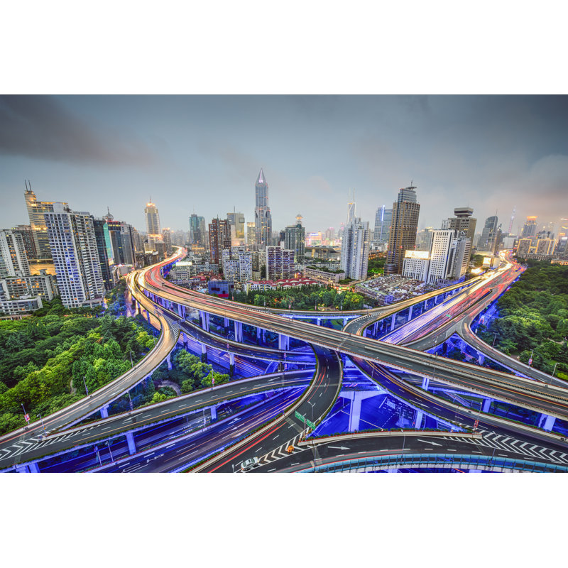 Shanghai, China - Wrapped Canvas Print, 30cm H x 46cm W