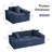 2-Piece Modern Compression Living Room Set With Armchair And Sofa-958778475