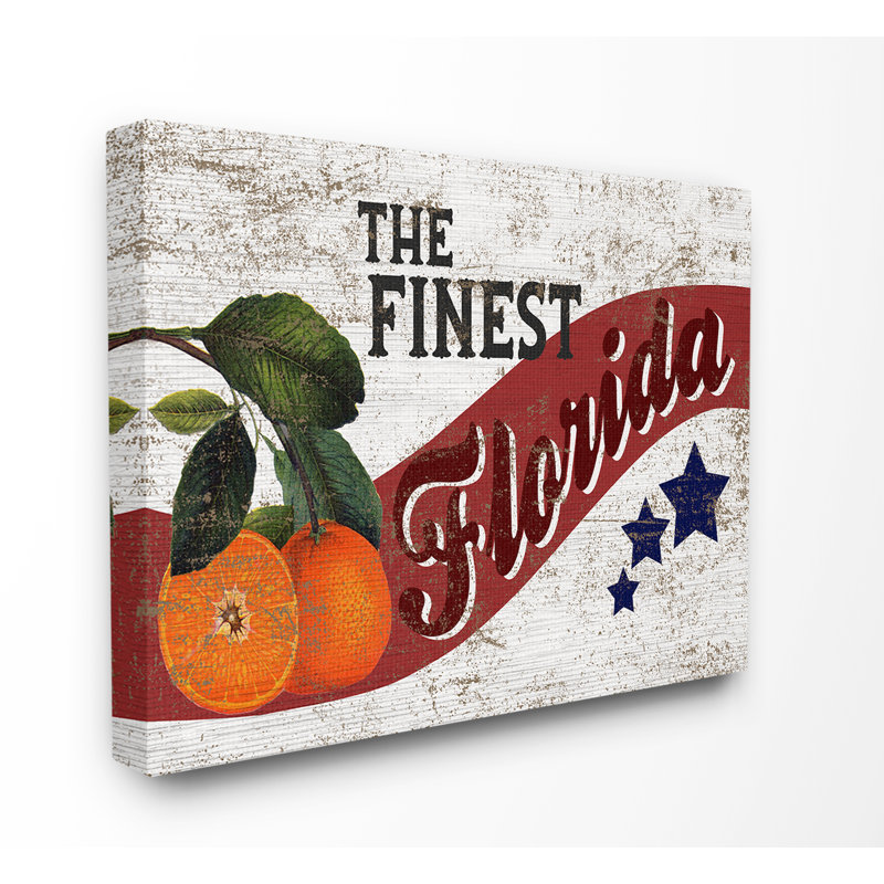 « americana star fruit », impression à l’état de la plus performante de la floride, H 30 po x l 40 po x P 1,5 po