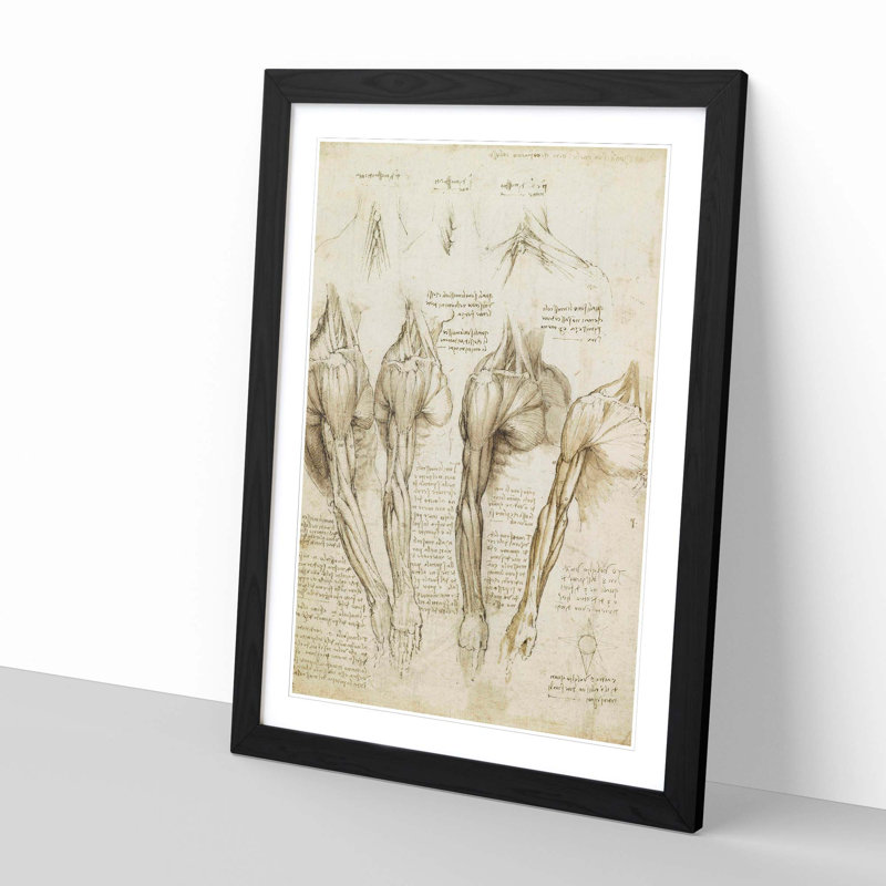 Leonardo Da Vinci - Single Picture Frame Painting, Black